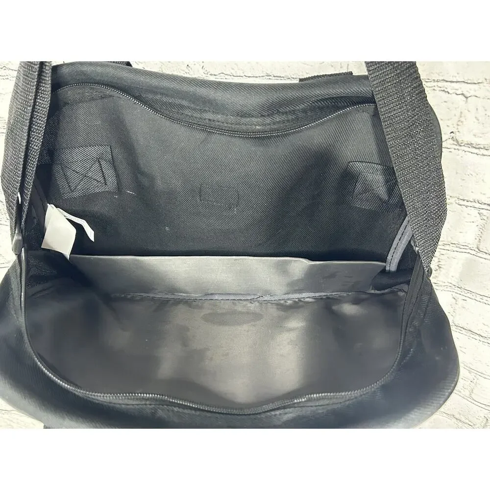 Peloton Laptop Messenger Bag Black Hand Carry or Crossbody Nylon